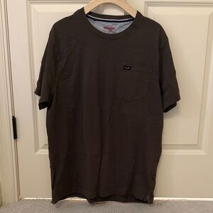 Wrangler Men's Dark Brown Short Sleeve Tee